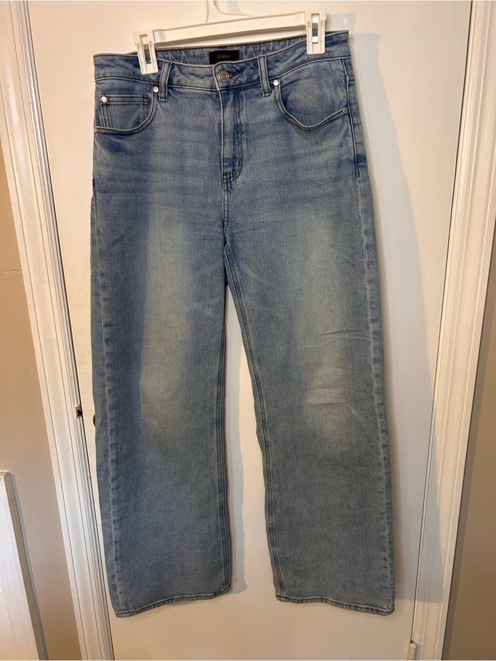 QUINCE BELLA STRETCH WIDE LEG JEANS SIZE 30